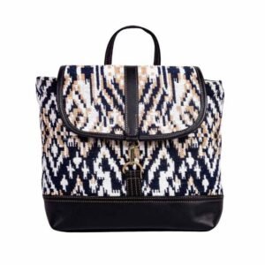 Kuprinė, „Sonoran Sands“, 38 x 28 cm, Oda, Juoda/Balta