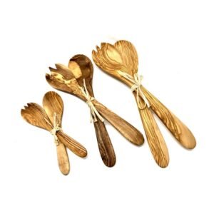 Salotų serviravimo įrankiai „Raffia“, Alyvmedis