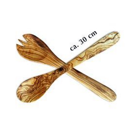 Salotų įrankiai „Salotos“, Stiklas, Porcelianas, Alyvmedis