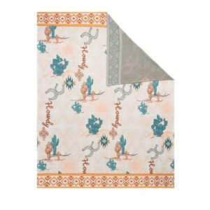 Užtiesalas, „Aztec Pattern“, 50 x 60 cm, Medvilnė, Turkio mėlyna