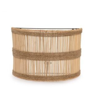 Sieninis šviestuvas „Doedoe Applique“, rotangas