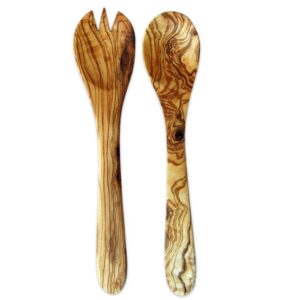 Salotų serviravimo įrankiai „Olive wood“, Alyvmedis