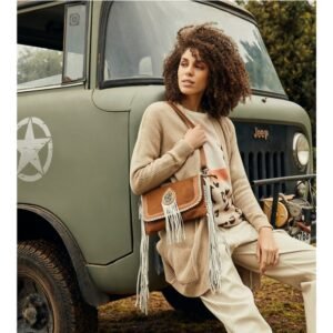 Krepšys, „Trail Flower Hairon“, 27 x 17 cm, Oda, Sidabrinė