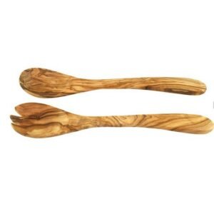 Salotų įrankiai „Salotos“, Stiklas, Porcelianas, Alyvmedis