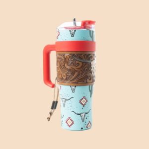 Termo puodelis, „Wide Wyoming“, Plienas, Mėlyna, 1 L