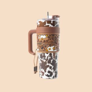 Termo puodelis, „Wide Wyoming“, Plienas, Ruda, Balta,1 L