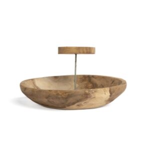 Lėkštė „Candle Plate“, mediena (5 vnt.)