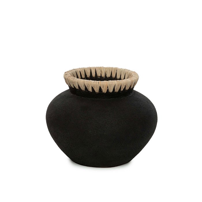 Vaza „Black natural“, terakota