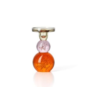 Žvakidė „Bubble Jewel“, stiklas (5 vnt.)